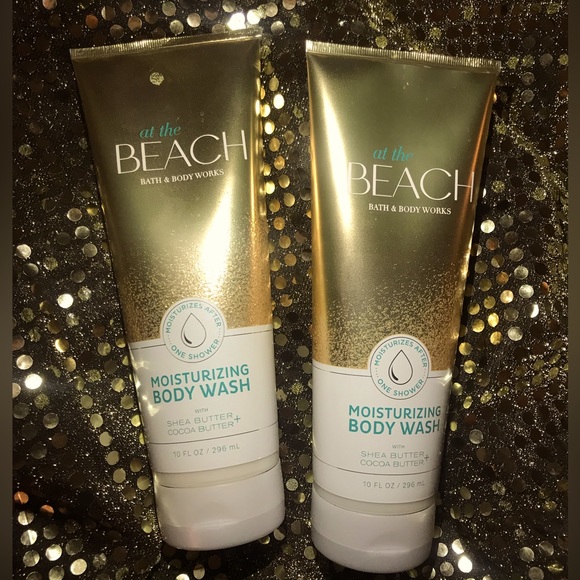 Bath & Body Works (2 Count) At The Beach Moisturizing Body Wash x2 10oz Bottles - Picture 2 of 5